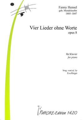 Hensel, F: 4 Lieder ohne Worte op 8