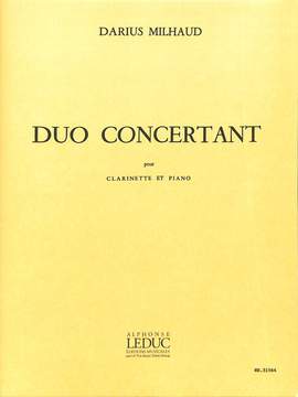 Milhaud, D: Duo concertant