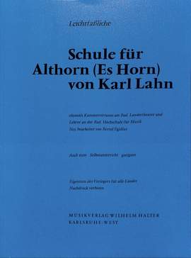 Lahn, K: Schule für Althorn (Es Horn)