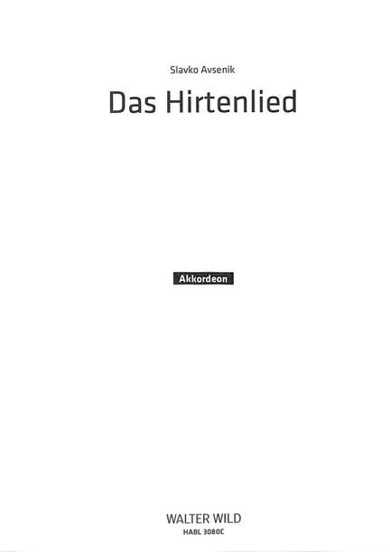 Avsenik, S: Das Hirtenlied
