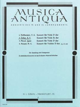 Zelter, C F: Concerto for Viola E flat major