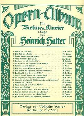 Halter, H: Opern Album