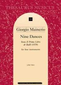 Mainerio, G: 8 Dances (il primo libro de balli 1578)