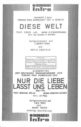 Ebstein, K: Diese Welt