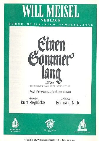 Nick, E: Einen Sommer lang