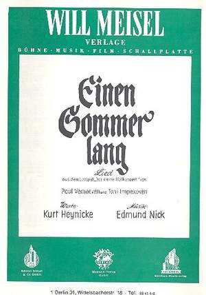 Nick, E: Einen Sommer lang