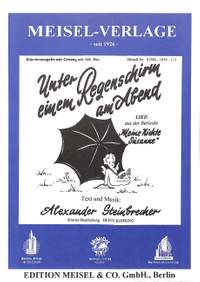 Steinbrecher, A: Unter einem Regenschirm am Abend