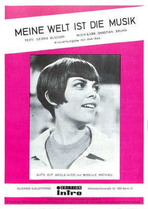 Mathieu, M: Meine Welt ist die Musik