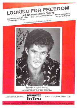 Hasselhoff, D: Looking for freedom