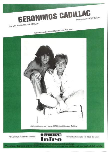Modern Talking: Geronimos cadillac