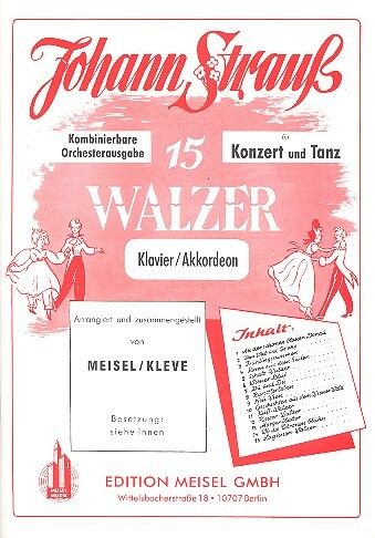 Strauß (Son), J: 15 Walzer