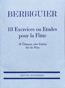 Berbiguier, A: 18 Übungen oder Etüden in allen Tonarten