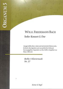 Bach, W F: Solo Konzert G-Dur