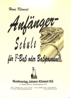 Kliment, H: Anfängerschule F Bass