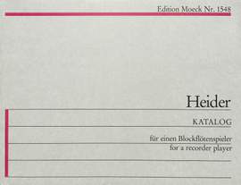 Heider, W: Katalog für einen Blockflötenspieler