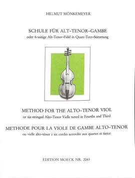 Moenkemeyer, H: Schule für Alt Tenor Gambe