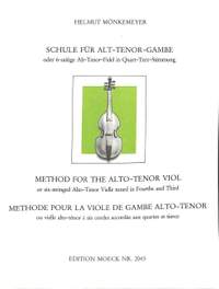 Moenkemeyer, H: Schule für Alt Tenor Gambe