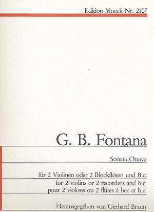 Fontana, G B: Sonate ottava