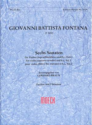 Fontana, G B: 6 Sonaten 1