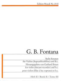 Fontana, G B: 6 Sonaten 2