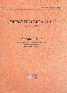 Bigaglia, D: Sonate d-moll