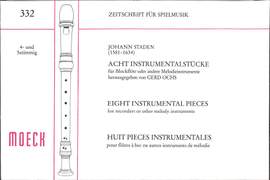Staden, J: 8 Instrumentalstücke