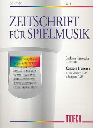 Frescobaldi, G: Canzoni francese