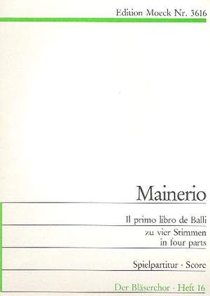 Mainerio, G: Il primo libro de balli