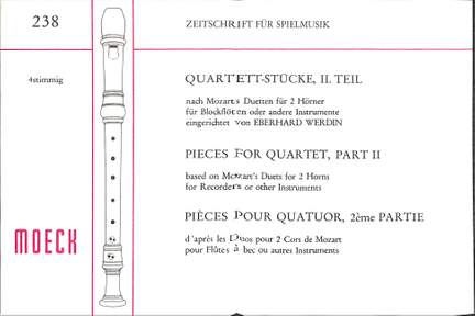 Werdin, E: Quartettstücke 2