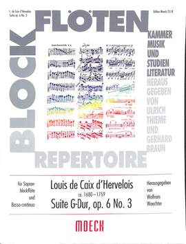 Caix d'Hervelois, L d: Suite G-Dur op 6/3