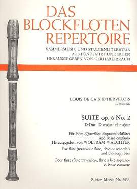 Caix d'Hervelois, L d: Suite D-Dur op 6/2