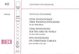 Stockmeier, W: 5 Inventionen über Weihnachtslieder