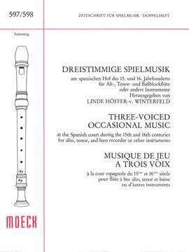 Hoeffer-von Winterfeld, L: Dreistimmige Spielmusik