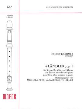 Kraehmer, E: 6 Ländler op 9