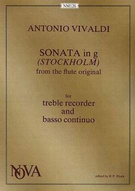 Vivaldi, A: Sonate in G (Stockholm)