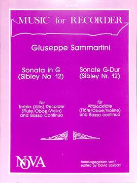 Sammartini, G B: Sonate G-Dur
