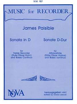 Paisible, J: Sonate D-Dur