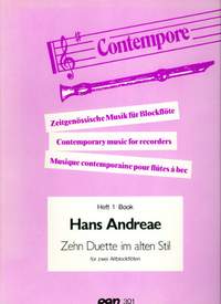Andreae, V: 10 Duette im alten Stil 1
