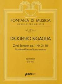 Bigaglia, D: 2 Sonaten op. 1 Nr. 3 + 10 op. 1 Nr. 3 + 10 72
