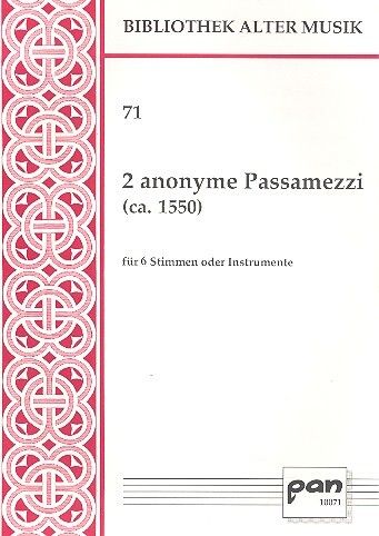 2 anonyme passamezzi