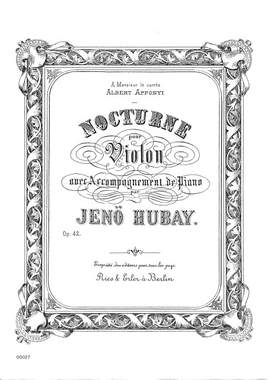 Hubay, J: Nocturne op 42