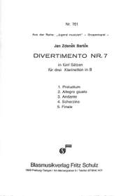 Bartos, J Z: Divertimento 7