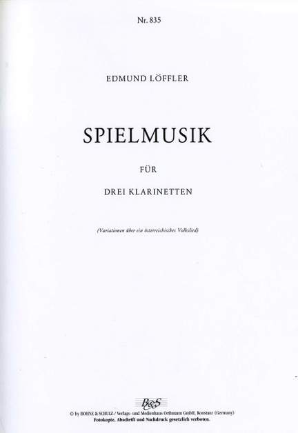 Löffler, E: Spielmusik