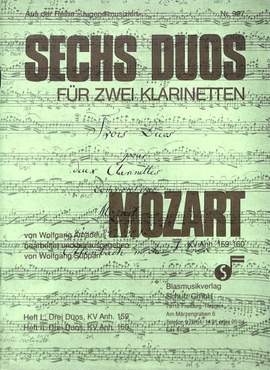 Mozart, W A: 6 Duette