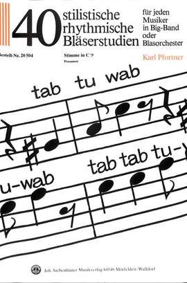 Pfortner, K: Tab tu wab - 40 stilistische rhythmische Bläserstudien