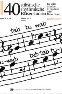 Pfortner, K: Tab tu wab - 40 stilistische rhythmische Bläserstudien