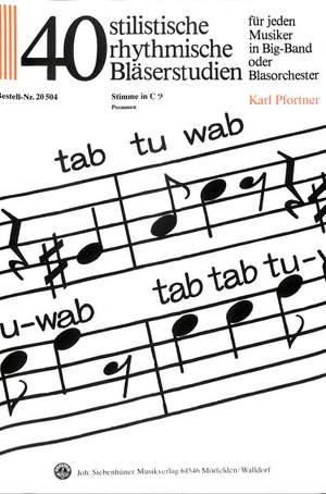 Pfortner, K: Tab tu wab - 40 stilistische rhythmische Bläserstudien