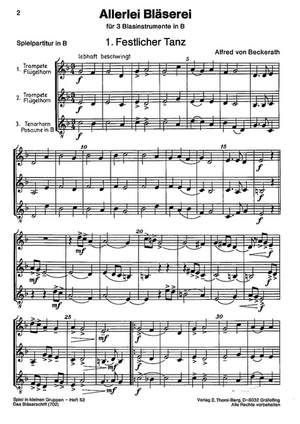 Beckerath, A v: Allerlei Bläserei