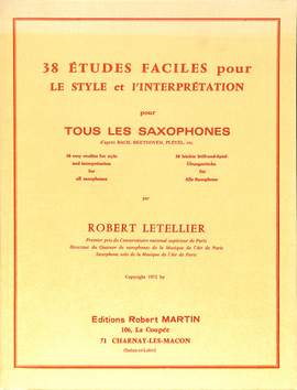 Letellier, R: 38 Etudes faciles