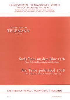 Telemann, G P: 6 Trios 3 D-Dur